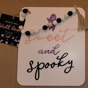 Wooded Sweet & Spooky Sign 10 x 11.8